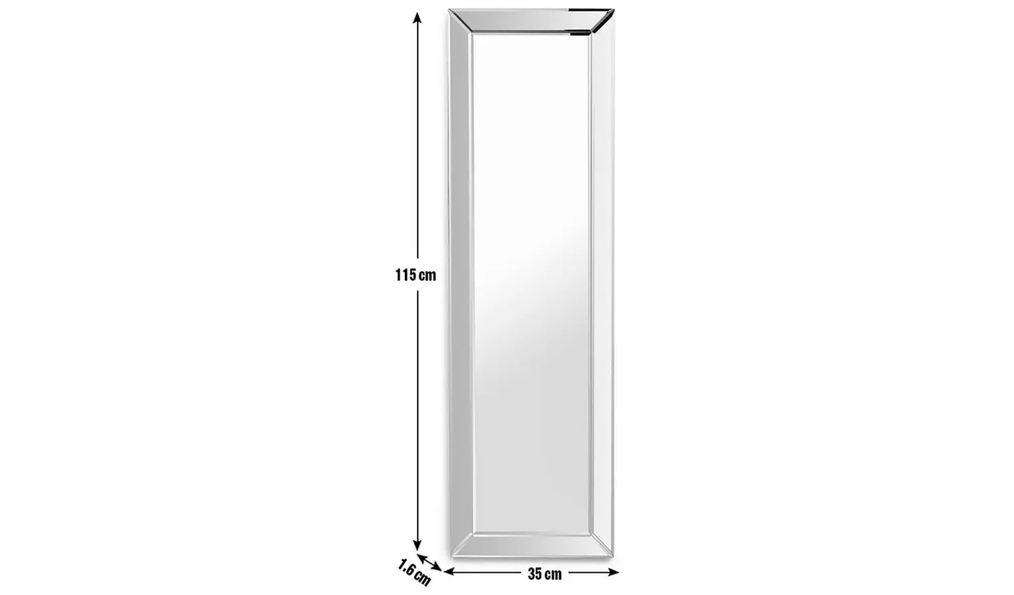 Habitat Bevelled Wall Mirror - 115x35cm